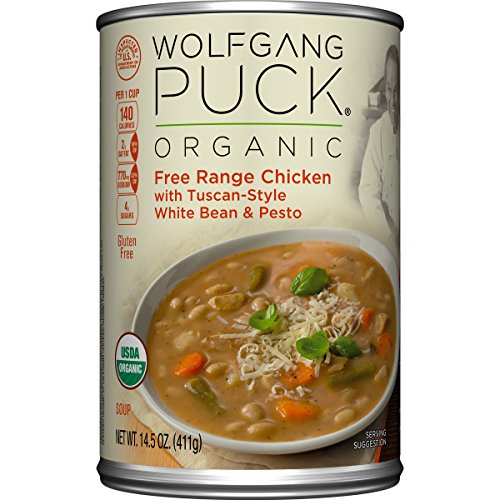 Wolfgang Puck Organic Free Range Chicken with Tuscan-Style White Bean & Pesto, 14.5 Ounce (Pack of 12)