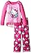 Komar Kids Girls' Hello Kitty Jersey Bmj Fleece Sleep Set