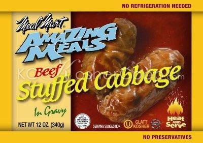 'Amazing Meals' Glatt Kosher Beef Stuffed Cabbage in Gravy