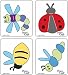 Cuttlekids Cutting Dies 4/Package, Flying Bugs