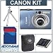 Canon Powershot SD1100 IS Digital Elph Blue Camera kit. with 2GB SD Memory Card, Camera Case, Spare NB-4L Type Lithium-ion Battery, Table Top Tripod