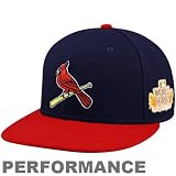 New Era St. Louis Cardinals Navy Blue-Red 2011 World Series Alternate On-Field 59FIFTY Fitted Hat (7 3/8)