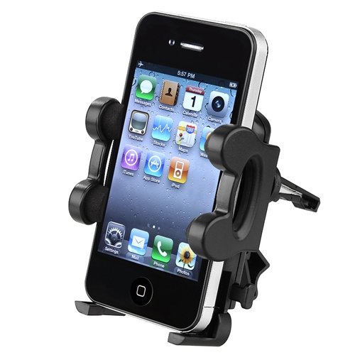 eForCity Black Car Air Vent Phone Holder Cradle compatible with the New Apple® iPhone® 5