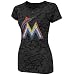 Majestic Miami Marlins Women's Pure Victory Premium Burnout T-Shirt - ...