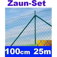 Maschendrahtzaun - SET 100cm 25 Meter lang