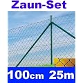 Maschendrahtzaun - SET 100cm 25 Meter lang