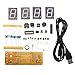 AlumiGogo DIY 4 Digit LED Electronic Clock Kit Large Screen Red Blue LED