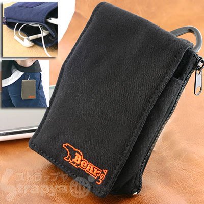 (Bear USA)ベアーUSAモバイル携帯ケース(ブラック)EM153BK