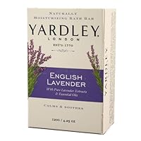 Yardley London Soap Bath Bar, English Lavender & Essential Oils, 4.25 Oz /120 G