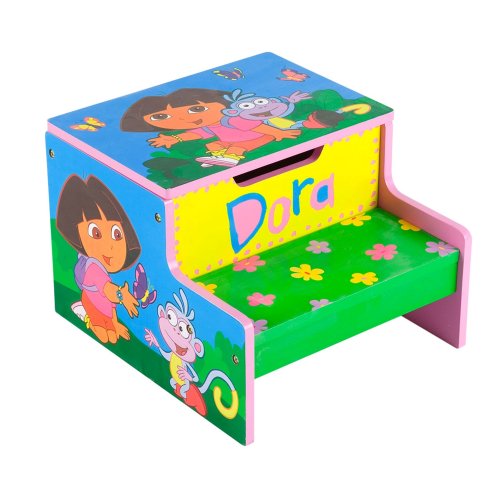 Kitchen: Dora the Explorer Storage Step Stool