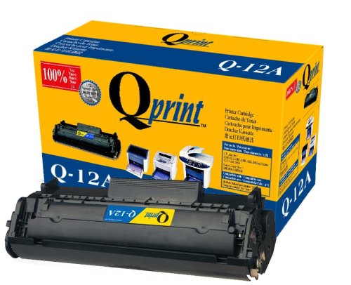 Q-Imaging Q-Print New Replacement Toner Cartridge for HP Q2612A and Canon 103/303/703 (Q-12A) Black