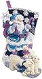 BUCILLA 86653 Arctic Santa Felt Applique Stocking Kit, 18"