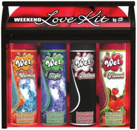 Wet Weekend Love Kit 4 Pack (Warming / Light / Platinum / Strawberry)