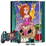 Skin Decal Cover for Playstation 3 Console + two PS3 Controllers - Funky Fairy