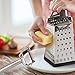 Stainless Steel 6-sided Box Cheese Grater and Julienne Peeler [Bundle]