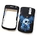 RIM BlackBerry Curve 8300 8310 8320 8330 Rubberized Snap On Protector Hard Case Image Cover " Skull Tribal" Design
