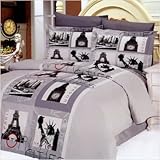 Le Vele Cities - Duvet Cover Bed in Bag - Full / Queen Bedding Gift Set - L ....