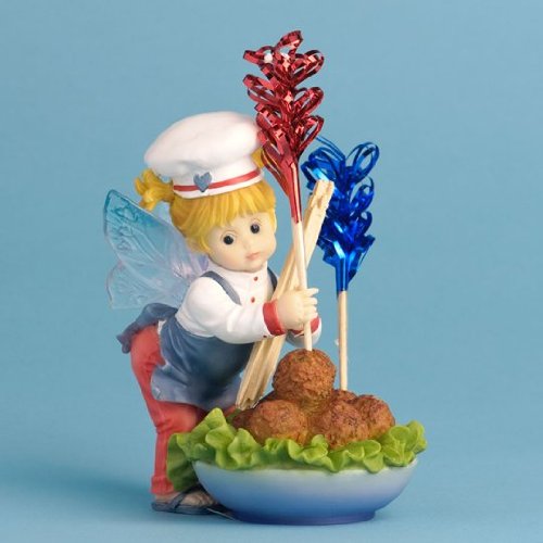 Enesco My Little Kitchen Fairies Fairie Making Meatballs Figurine, 4-Inch
