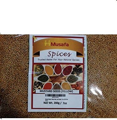 Mustard Seeds Yellow, Mustard Seeds,Yellow Mustard Seeds, 7oz or 200 Gms