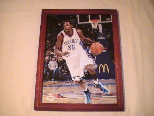 KEVIN DURANT SIGNED AUTOGRAPHED 8/10 PHOTO OKLAHOMA CITY THUNDER COA + HOLOGRAM JSA