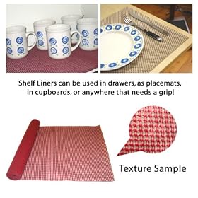 4 Pack 1200 Series Shelf Liner Maroon by Cleverbrand