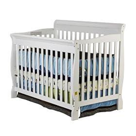 Dream On Me Ashton 4 in 1 Convetible Crib, White