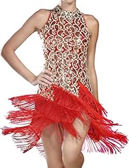 Paisley Cocktail Vintage Sequined Polyester Turtleneck Party Dress 