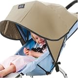 Solar Pushchair and Car Seat Sun Protection Shade Sand