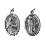 St. Maximilian Kolbe Medal 20" Steel Chain with Clasp