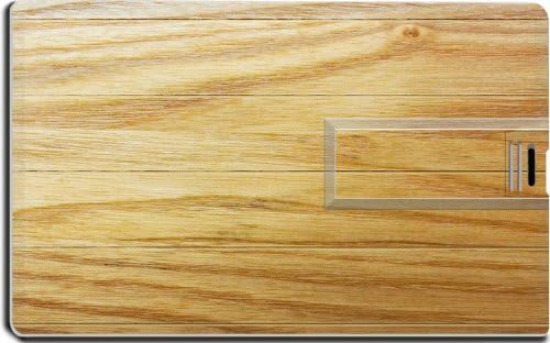 Wood Surface Horizontal Plank Textures 16G USB Flash Drive 2.0 Memory Stick MSD USB Credit Card Size Customized Support Services Ready Windows Mac Storage External