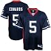 Buffalo Bill Jerseys : Reebok NFL Equipment Buffalo Bill #5 Trent Edwards Navy Blue Premier Tackle Twill Jersey