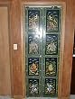 Tribal Wall Panel India Meditation Yoga Decor Bifold Closet Hand Painted Doors