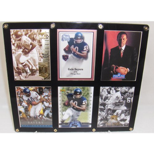 Burbank Sportscards Chicago Bears Gayle Sayers- 6 Card Display