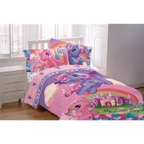 My Little Pony Bedding Set 4 Pc Twin Comforter and Sheets Horses