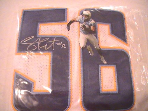 SHAWNE MERRIMAN SIGNED AUTOGRAPHED JERSEY SAN DIEGO CHARGERS COA + HOLOGRAM
