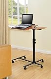 Altra Jacob Laptop Cart, Cherry/Black