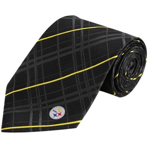 Pittsburgh Steelers Oxford Stripe Woven Silk Necktie