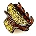 Cazin Peridot Gold - Cubitas Duchamp Collection (Made in France, Hand-set Swarovski Crystals, Claw Clip)