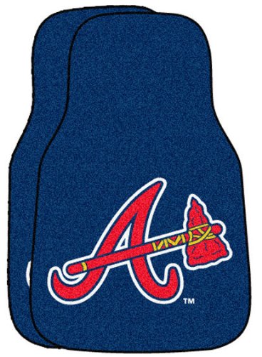 Major League Baseball Atlanta Braves 2-piece Carpeted Car Mats 18