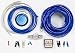 StreetWires Power Station PSK04BM 4-gauge multi-amp wiring kit -- blue power/silver g...
