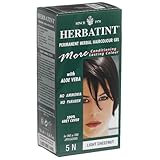 Herbatint Permanent Herbal Haircolour Gel, Light Chestnut, 5N, 1 Each (Pack of 2)