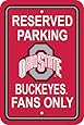 NCAA Ohio State Buckeyes 12-by-18 inch Plastic Parking Sign