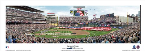 Option #2: Minnesota Twins - Inaugural Game at Target Field Opening ceremonies at the Inaugural Game - April 12, 2010 A Panoramic View in Target field - Minneapolis, MN - 13.5