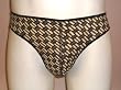 Mens BROWN BASKET WEAVE Thong / Flatlock Front
