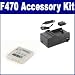 Fujifilm Finepix F470 Digital Camera Accessory Kit includes: SDNP40 Battery, SDM-142 Charger
