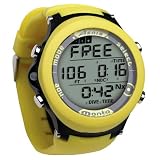 Aeris Manta Scuba and Free Diving Wrist Computer ~Includes a FREE Digital online class to get the most out of your dive computer - Yellow