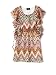 Paperdoll Girls 7-16 Missoni Print Dress , Coral/Multi, 7