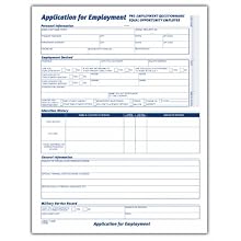 Adams Applications For Employment,  8.5 x 11 Inch, 25-Pack, White (9288ABF)