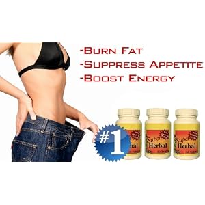 (3 Bottles) SUPER HERBAL with Hoodia - The #1 Rapid Fat Burner, Appetite Suppressant, Weight Loss Diet Pill - Lose Up to 20 POUNDS in 30 Days