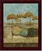Blue Tuscan Landscape Modern Nature Ii Print Framed